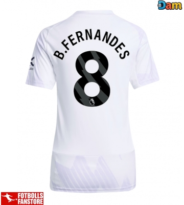 Manchester United Bruno Fernandes #8 Bortatröja Dam 2025-26 Kortärmad